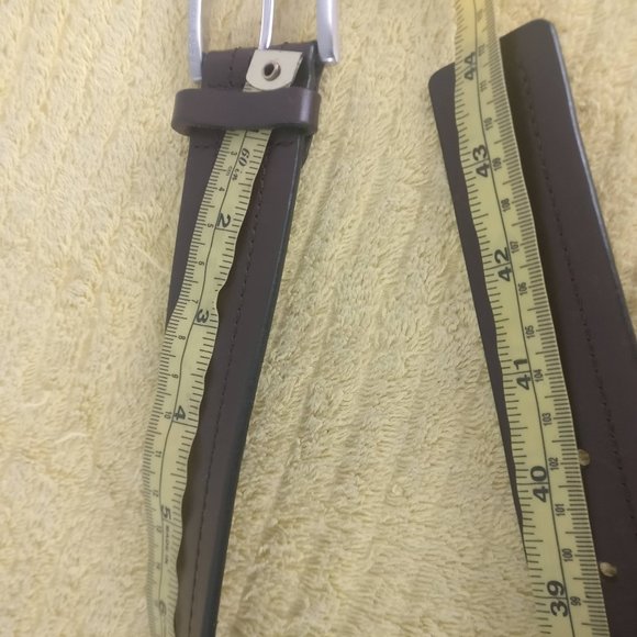 HUGO BOSS Leather Belt, 100%Leather, Leather Upper Leather Lining 44" Long - Picture 8 of 10